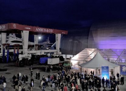 Inauguration of the new 102m graving dock inside Amico & Co shipyard